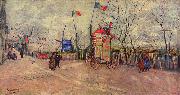 Vincent Van Gogh Strabenszene auf dem Montmartre Sweden oil painting artist